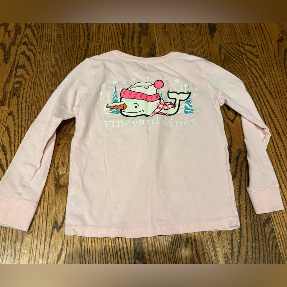 Vineyard Vines cold weather themed tee, girls XS (5/6)